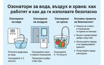 Озонатори за вода, въздух и храна: как работят и как да ги използвате безопасно